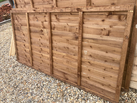 6ft x 3ft Larch lap fence panel